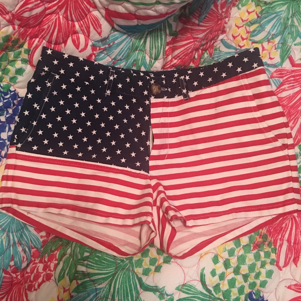 CHUBBIES brand American flag shorts